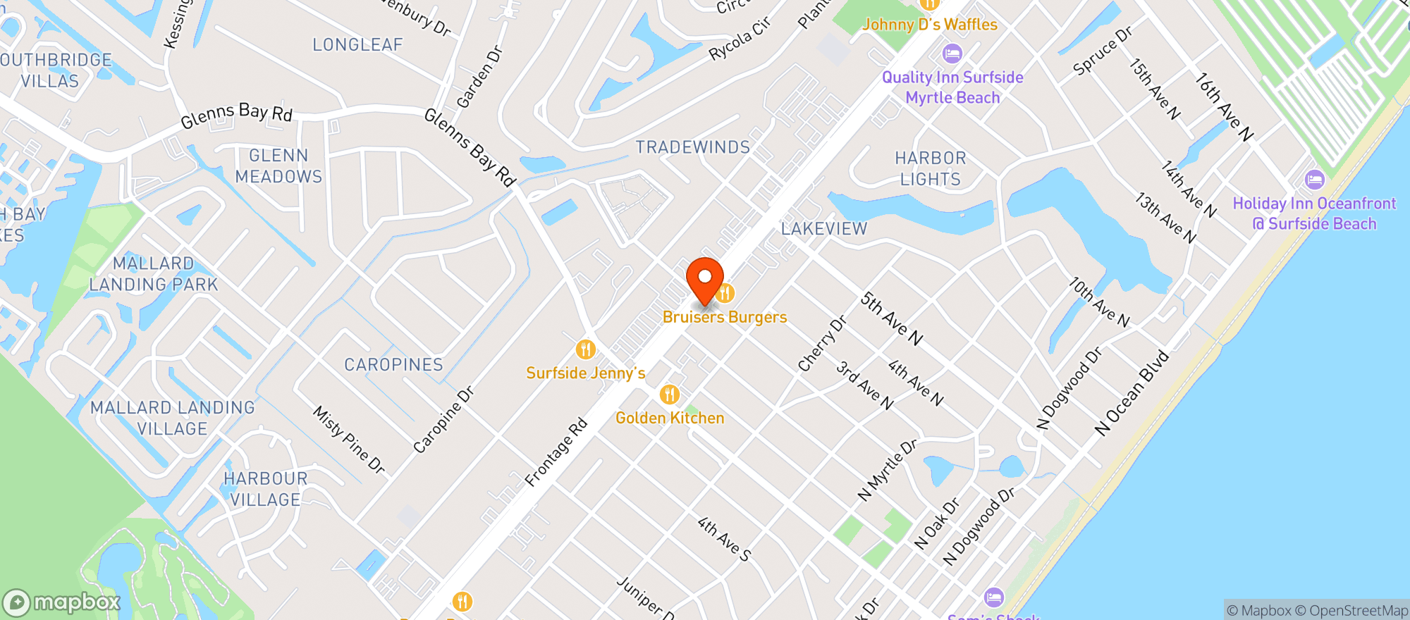 Map showing Pavillion Discount Beverage