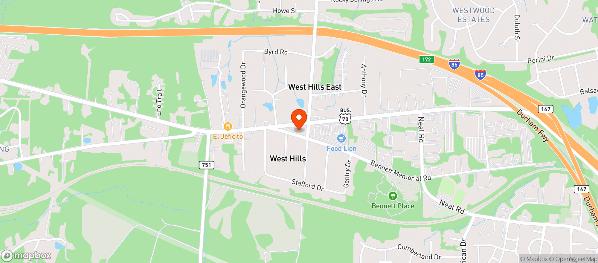 Map showing Bralies Sports Bar