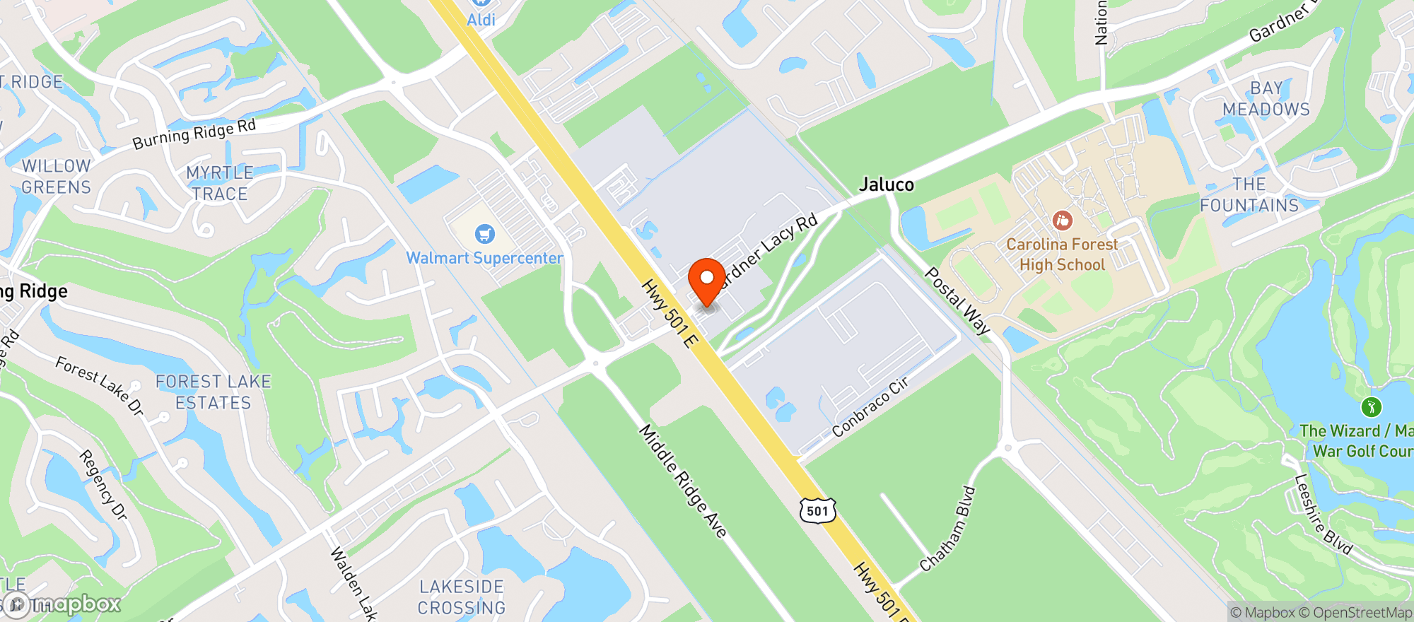 Map showing SCOTCHMAN STORE #3029