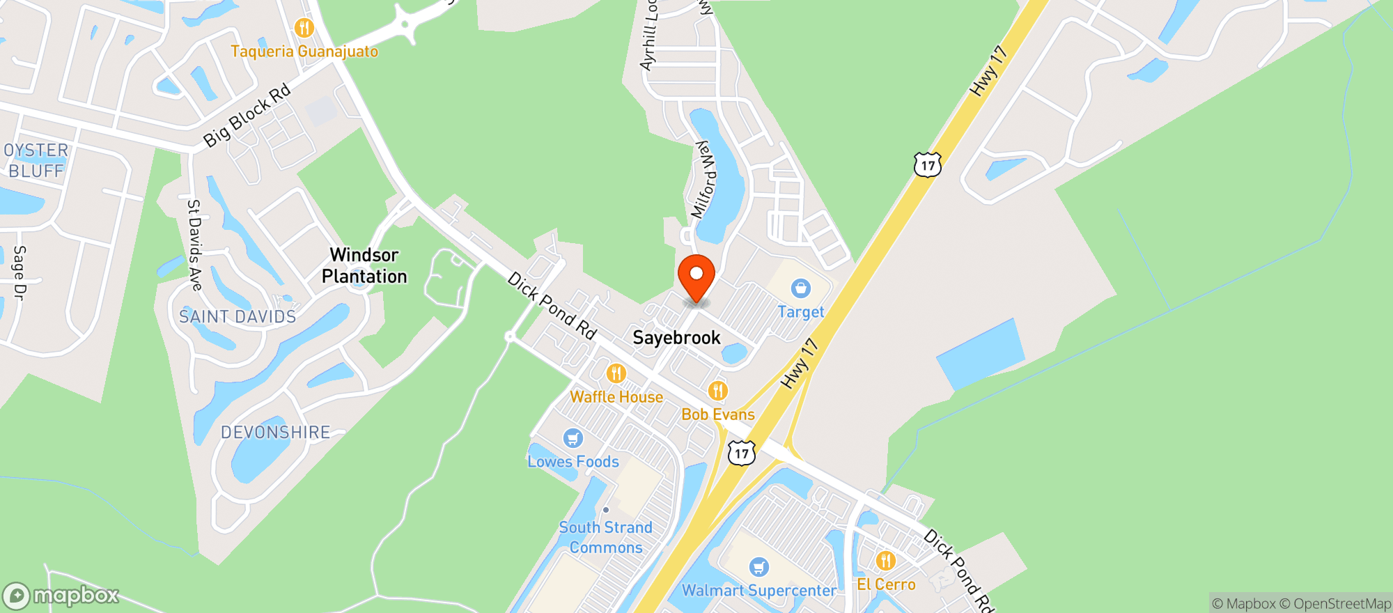 Map showing Trader Joes #828
