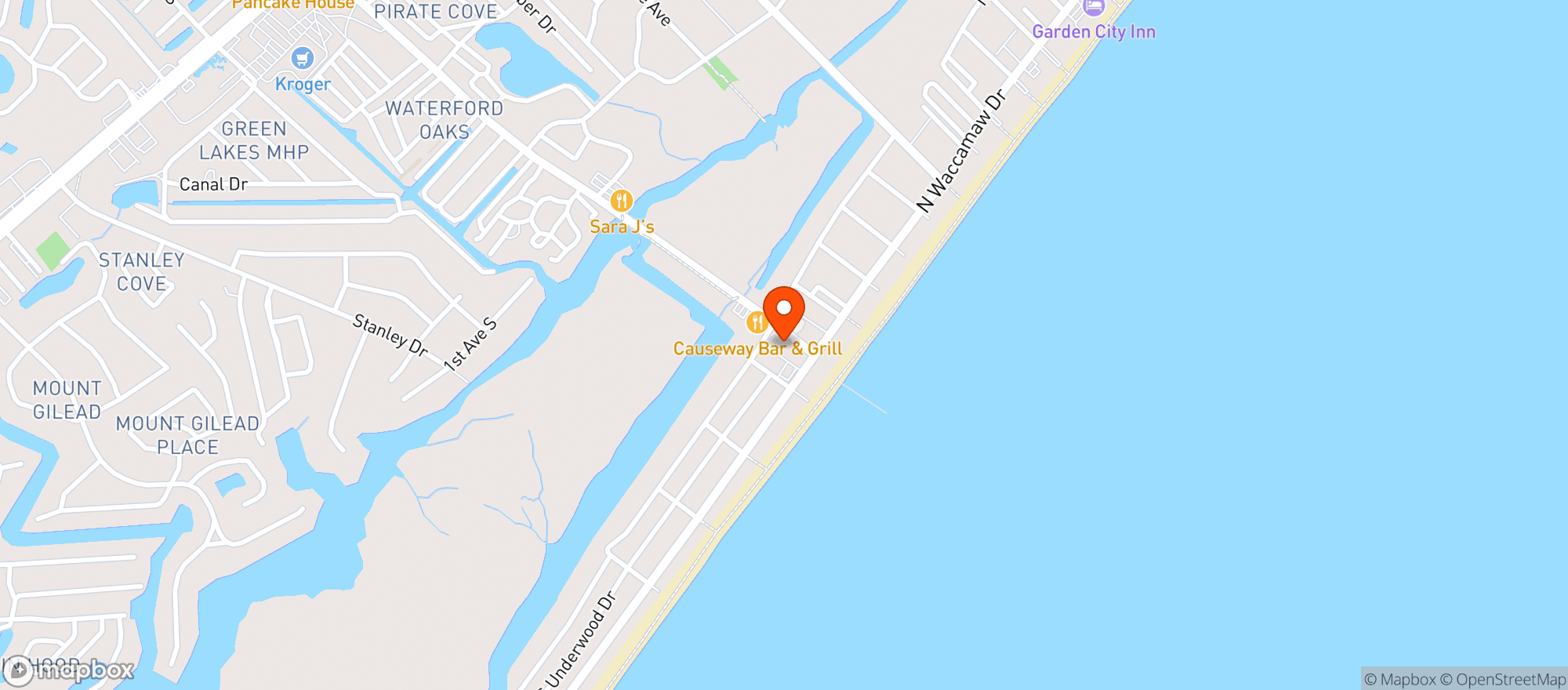 Map showing Garden City Grocerymi (Myr)