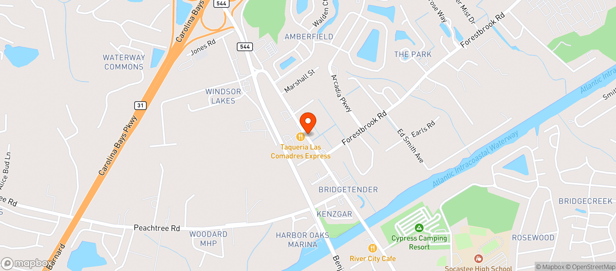 Map showing Circle K #3063 (myr)
