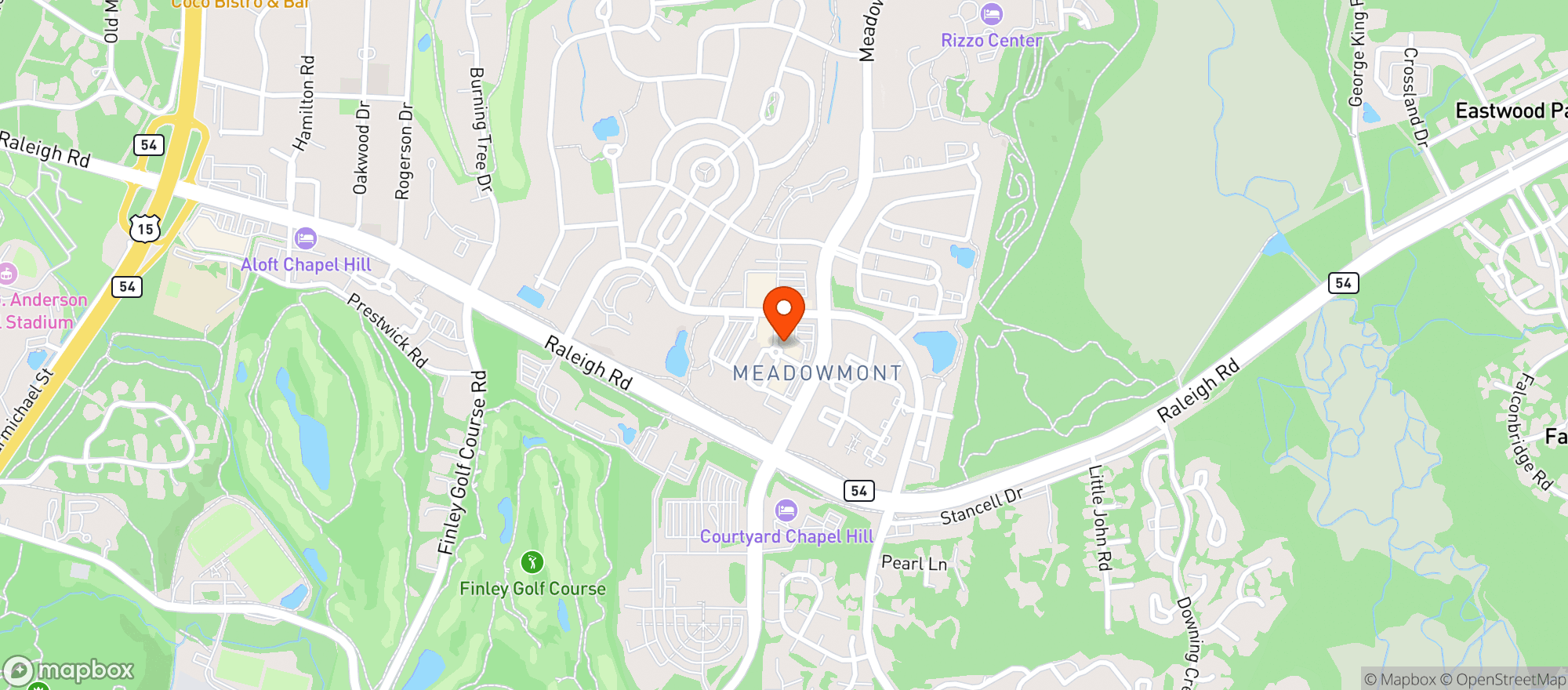 Map showing Blue Bird