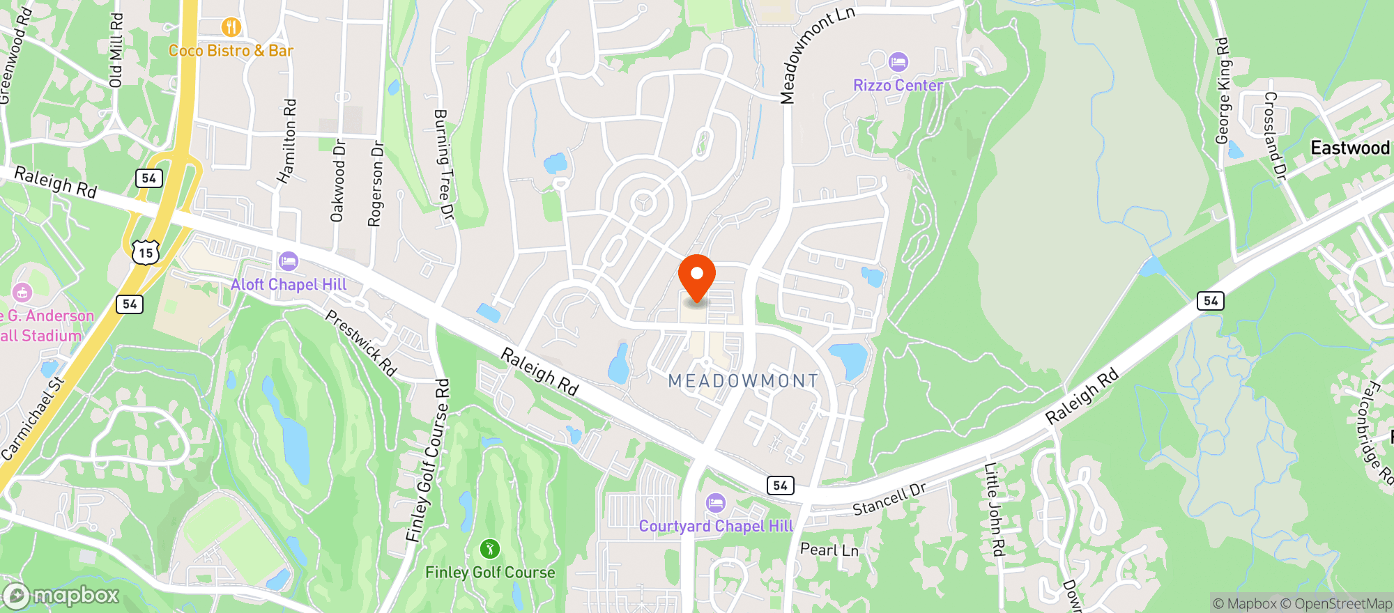 Map showing Harris Teeter