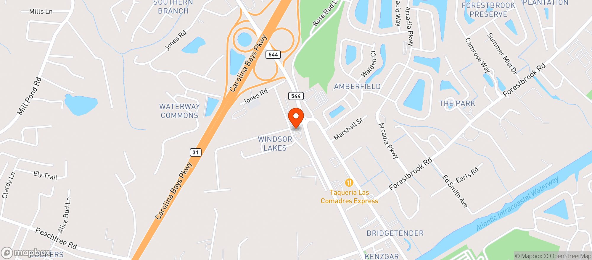 Map showing Minuteman Food Mart #47 (myr)