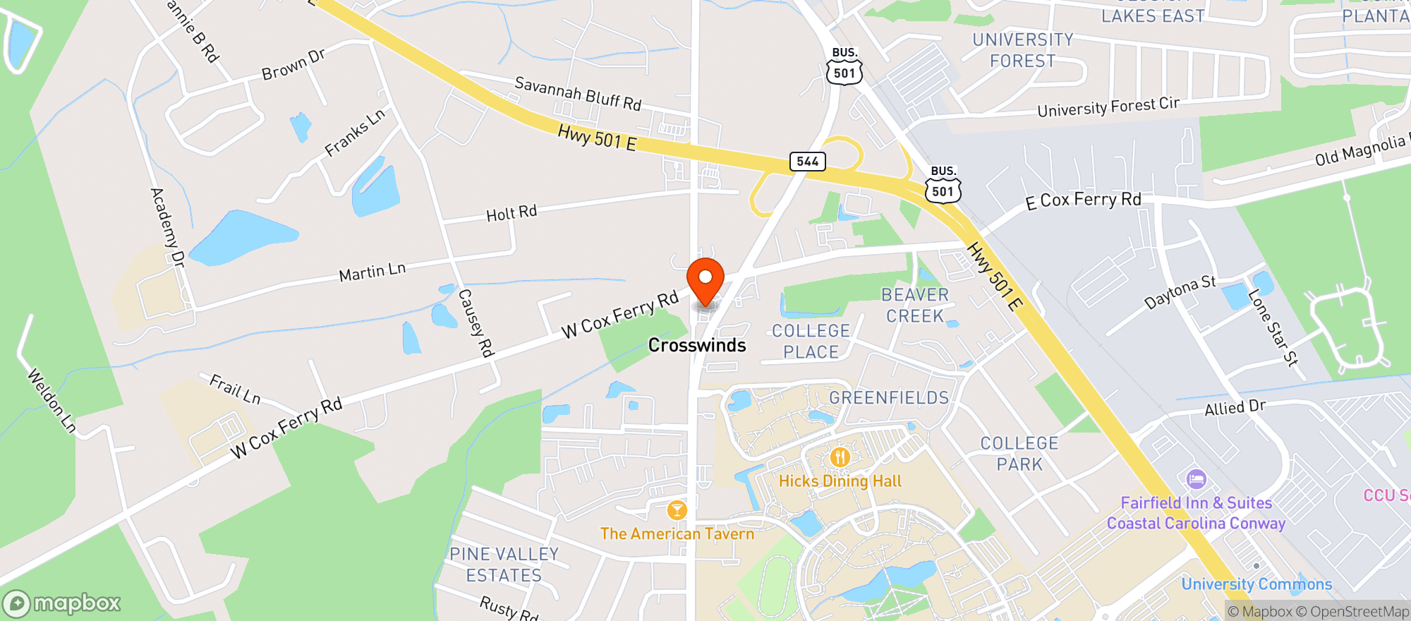 Map showing Sunhouse #25 (myr)