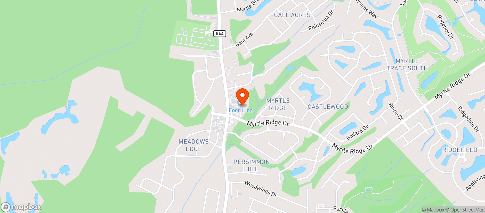 Map showing Mcfadden's Sports Pub
