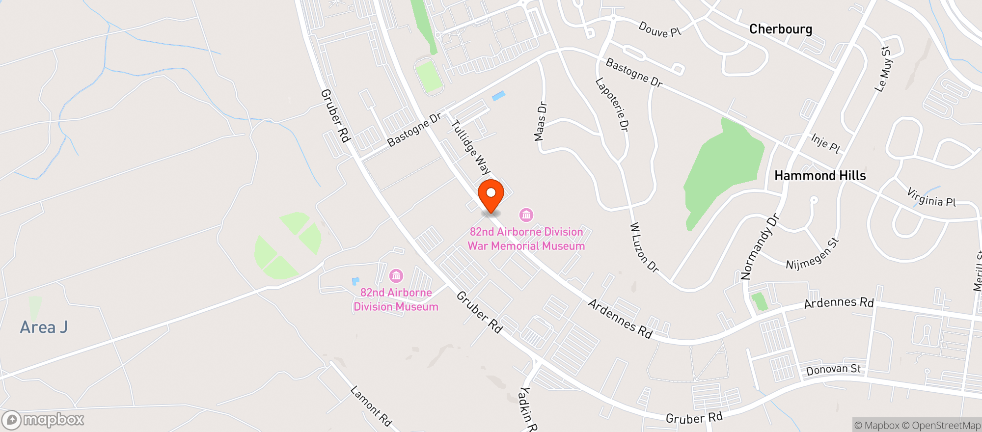 Map showing Bragg Exchange Express #1030117