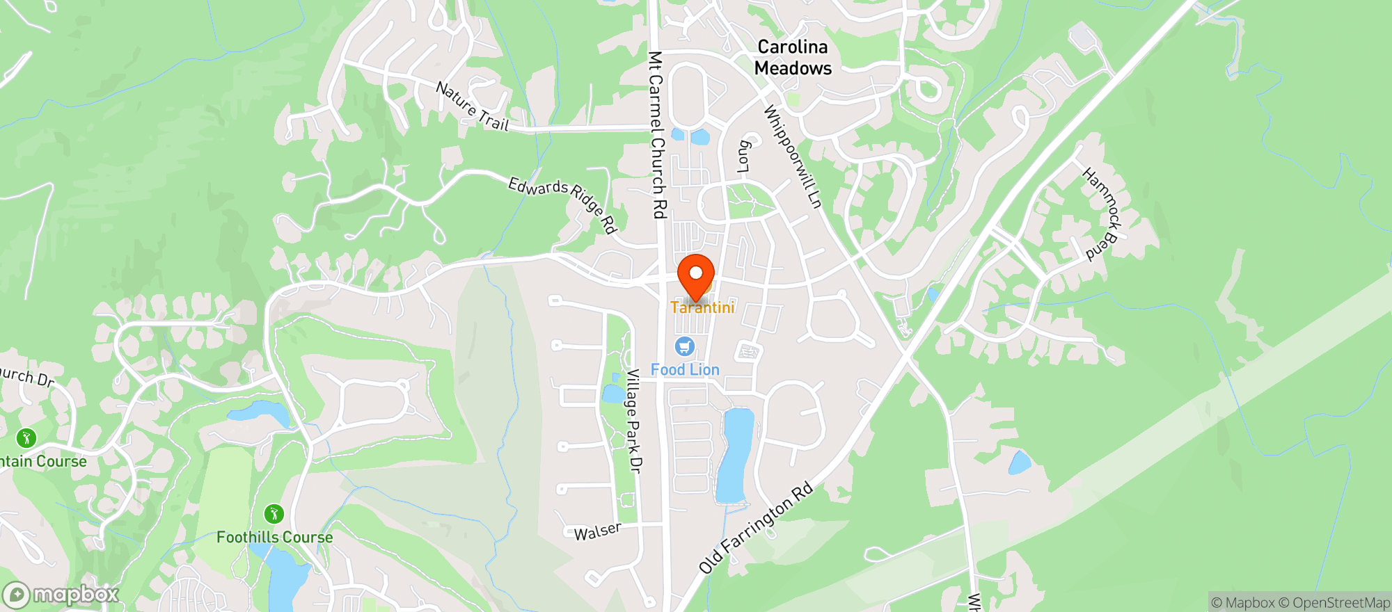 Map showing Food Lion