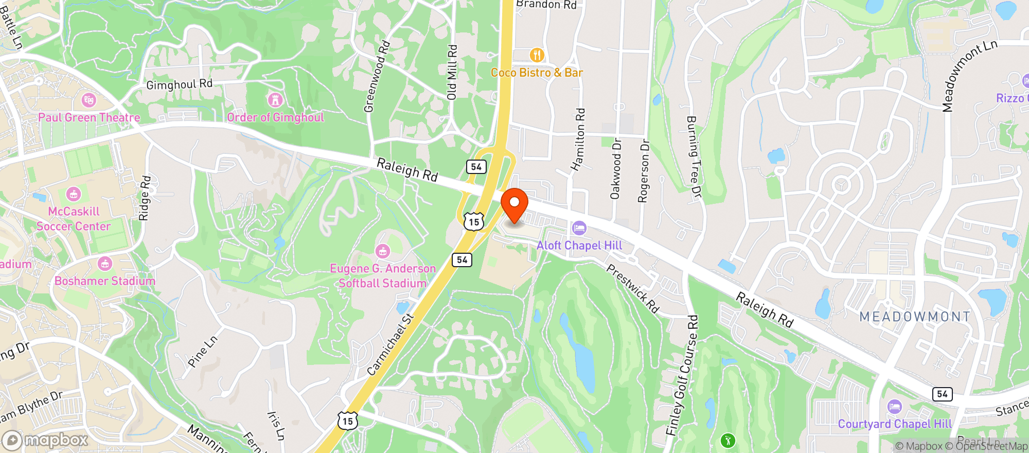 Map showing The Fresh Market