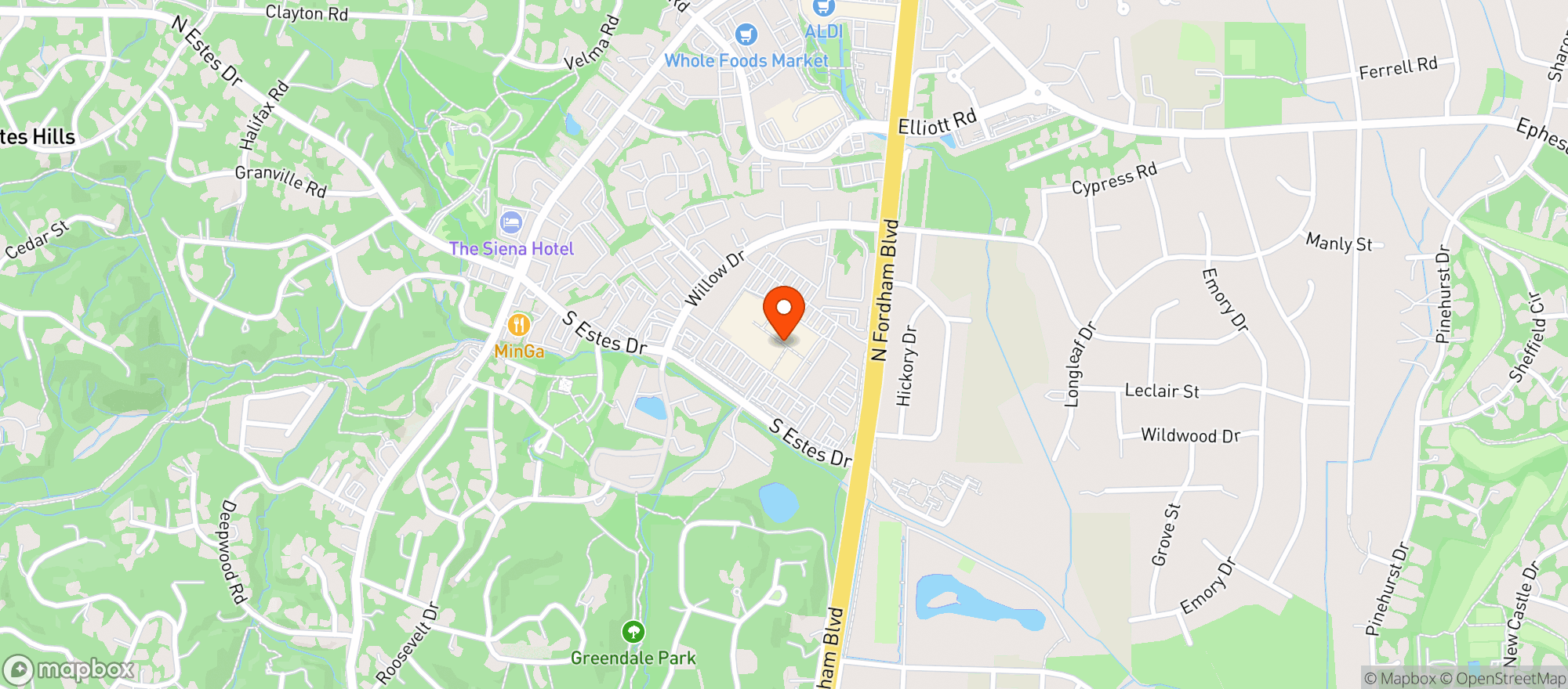 Map showing Stoney River Legendary Steaks