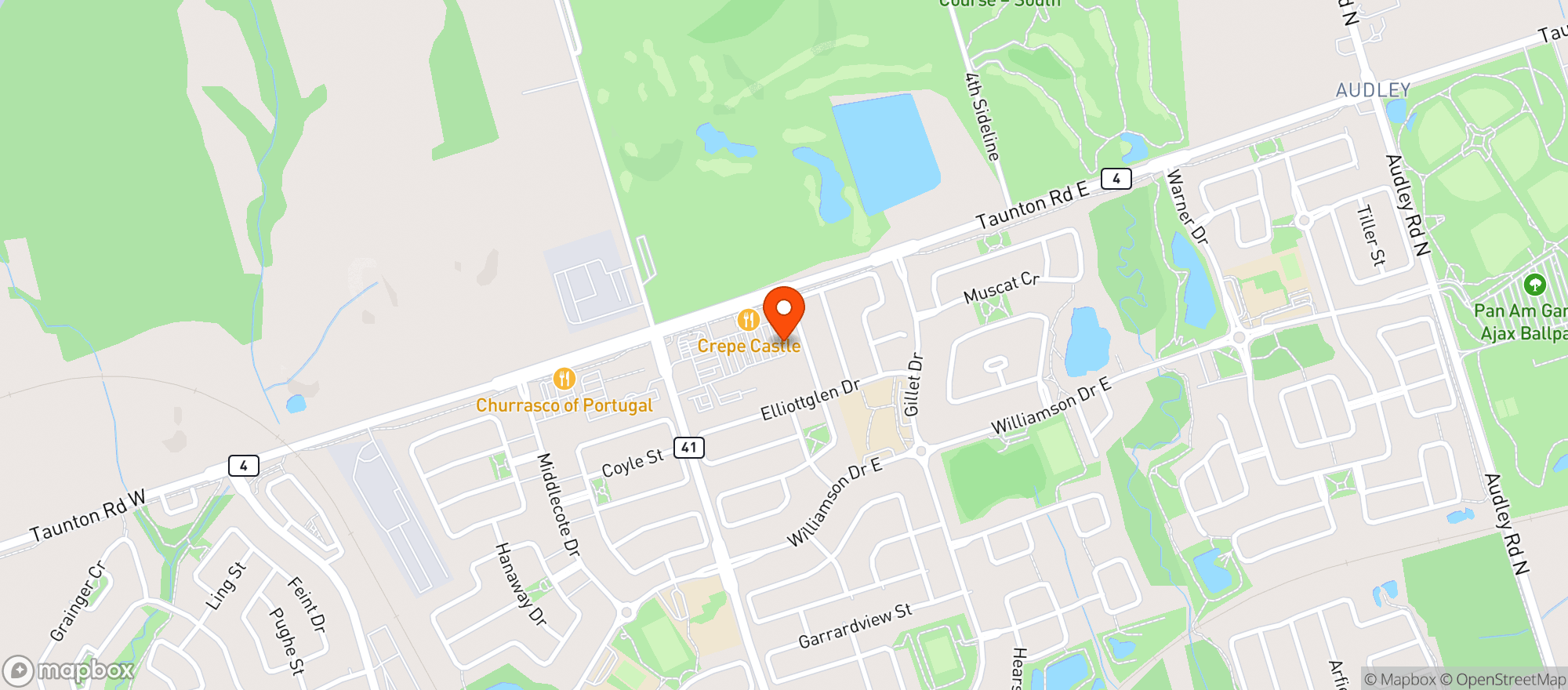 Map showing Metro Ontario