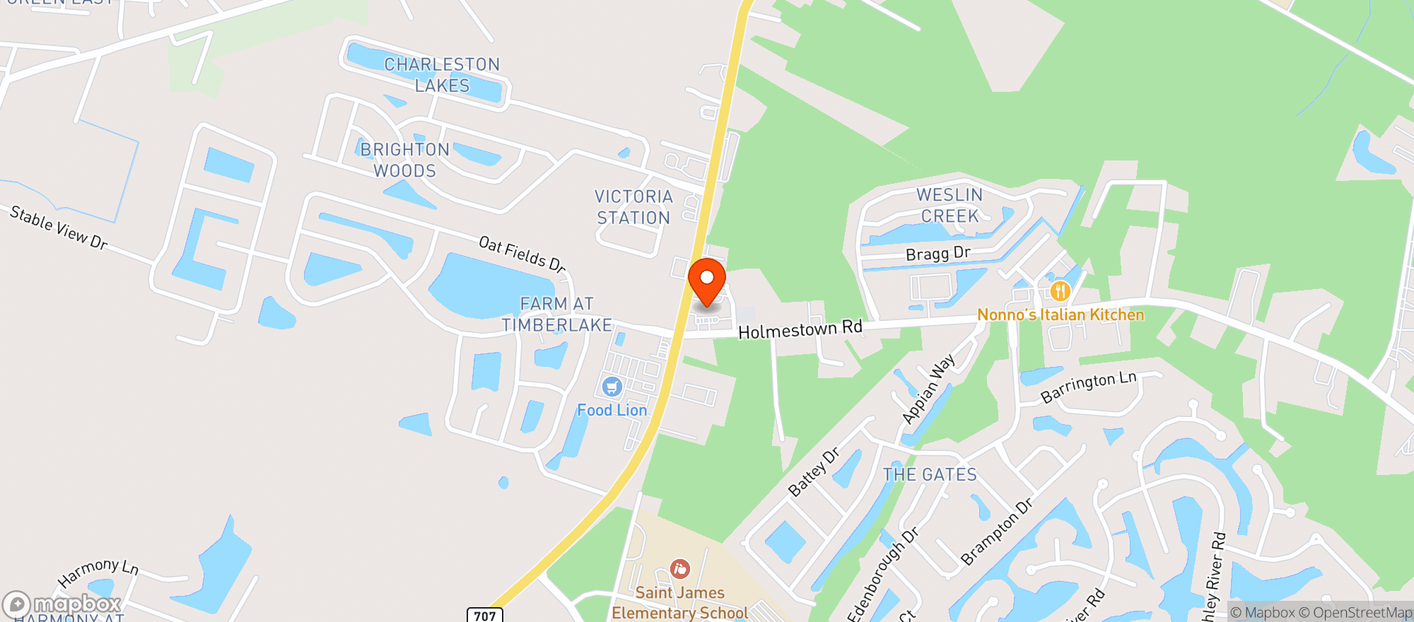 Map showing Circle K #910 (myr)