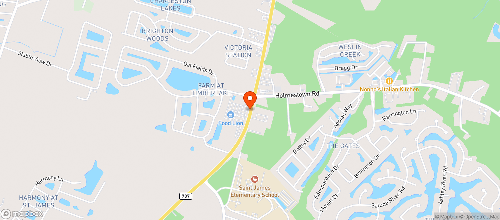 Map showing Food Lion