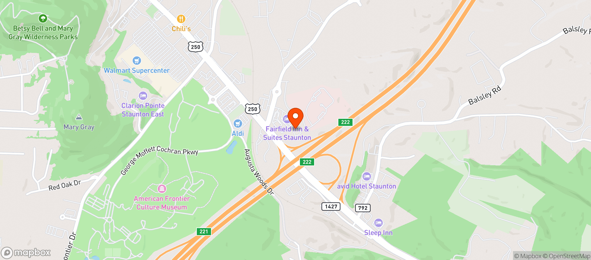 Map showing Tru By Hilton