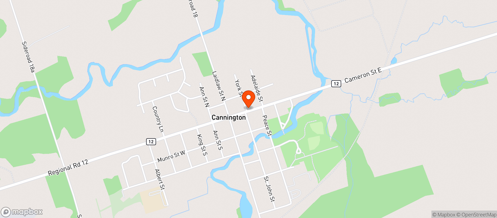 Map showing Foodland - Cannington