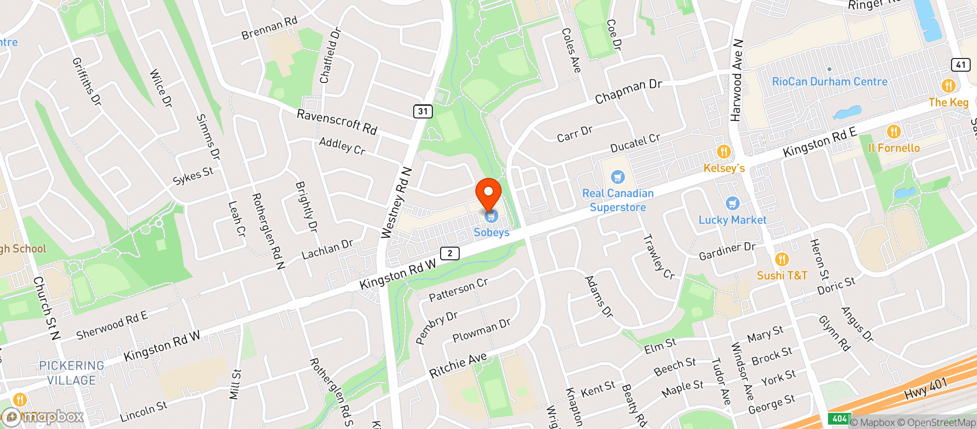 Map showing Sobeys 657