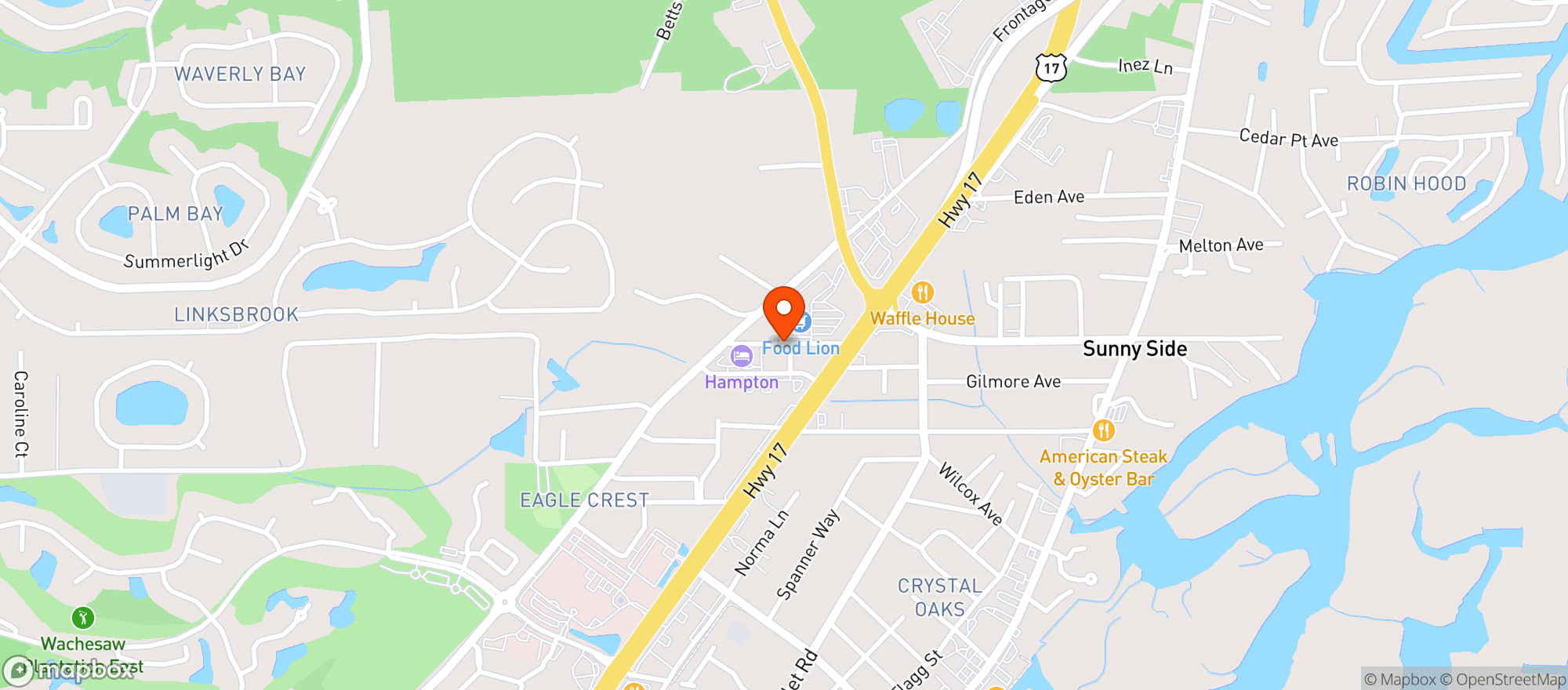 Map showing Food Lion