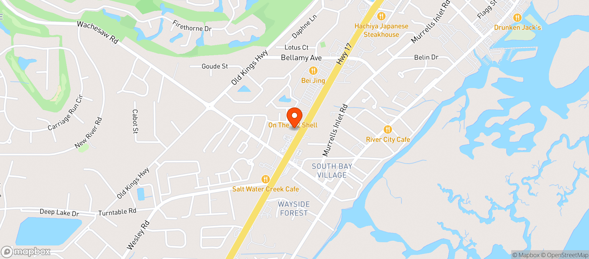 Map showing The Hive Smoke Shop (myr)