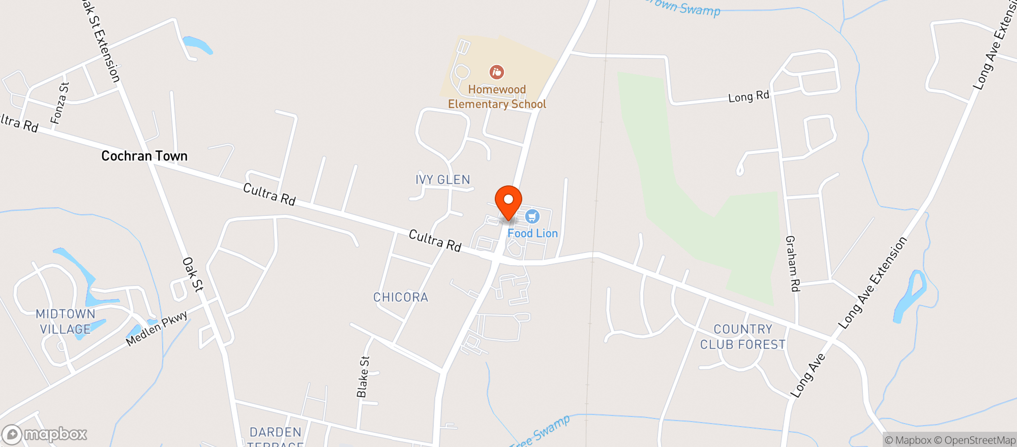 Map showing Food Lion