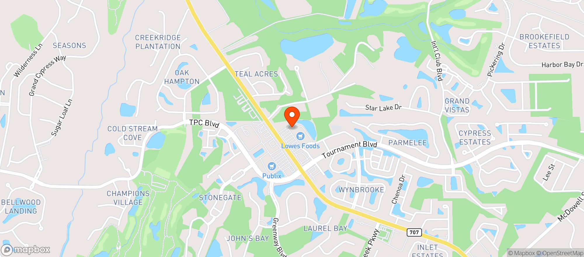Map showing Quigleys 707 Pint & Pla #0