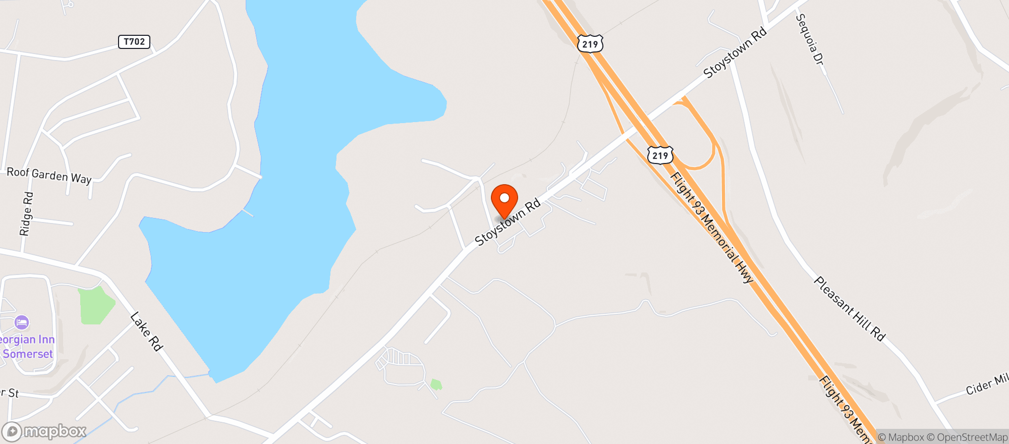 Map showing Martin General Stores