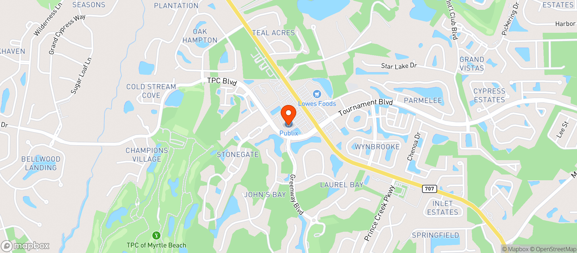Map showing Cbd Plus - Murrells Inlet (Myr)