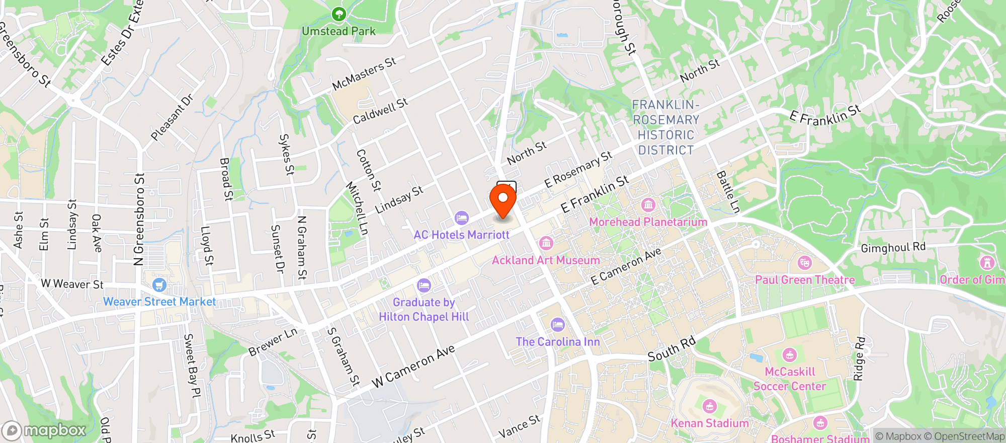Map showing He's Not Here
