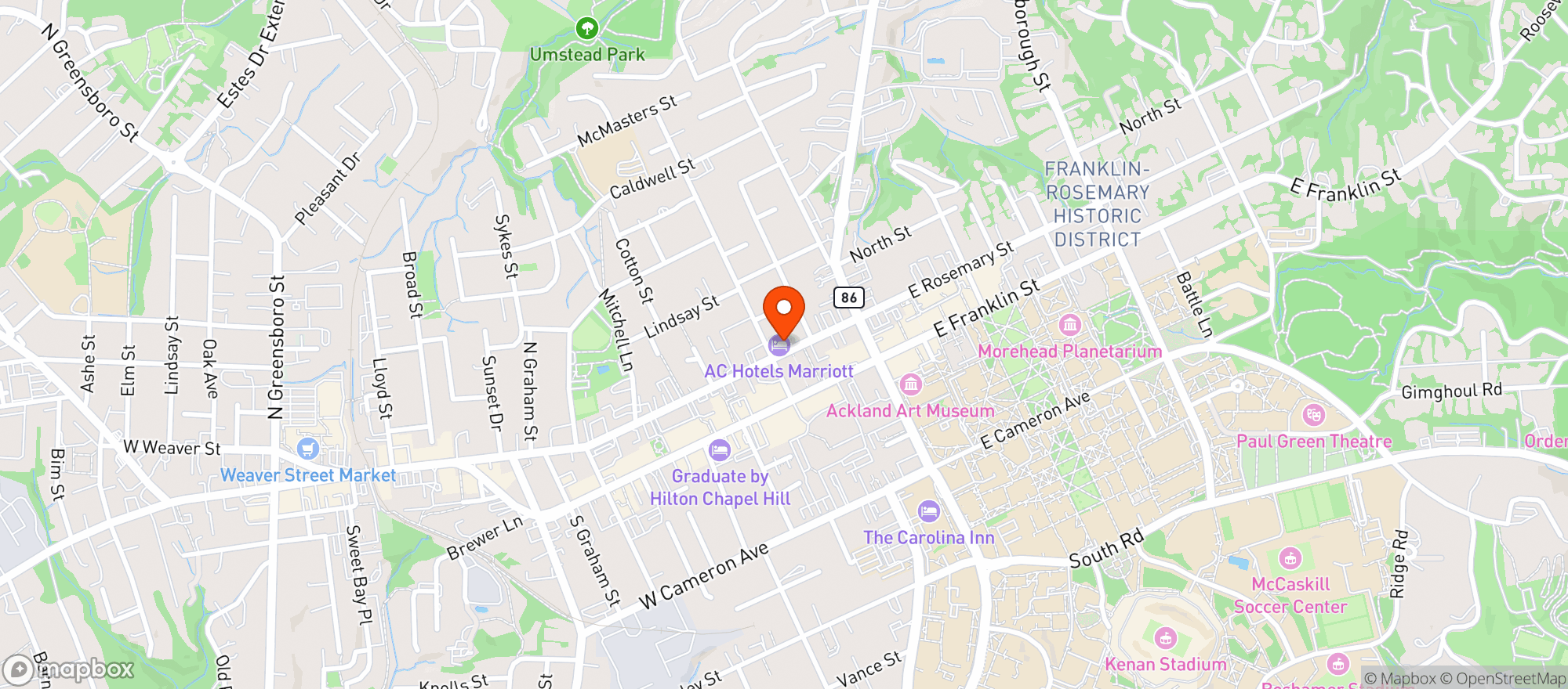 Map showing Ac Hotels By Marriott
