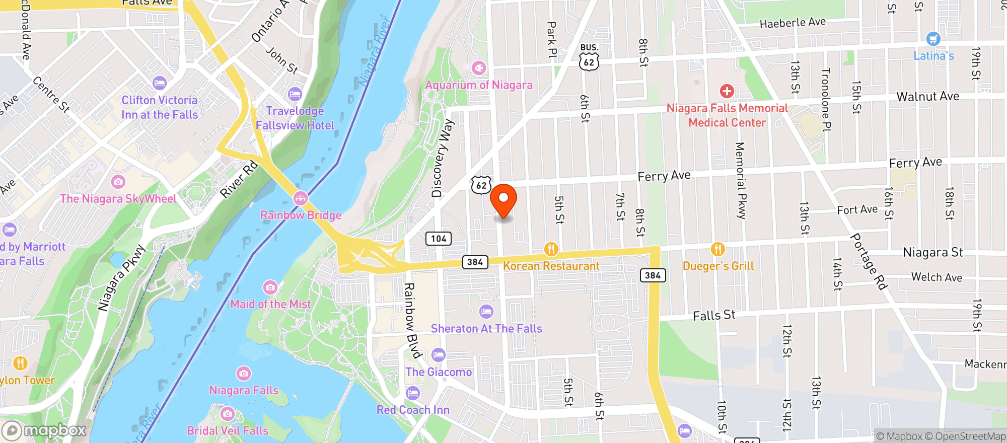 Map showing The Archives Pub