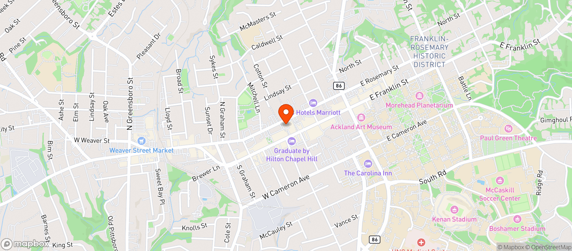 Map showing Key Food Mart