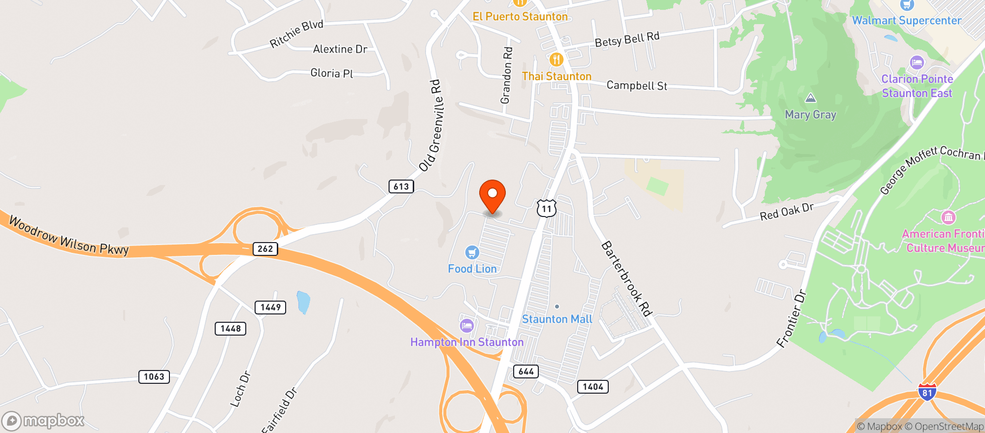 Map showing Food Lion #497