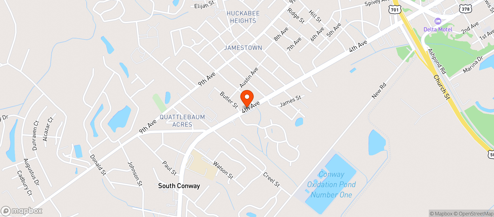 Map showing Quick Stop #6 (myr)