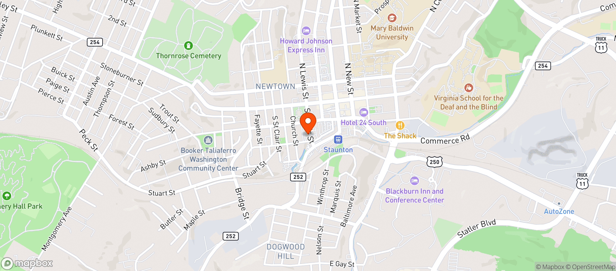 Map showing Redbeard Brewing Co.