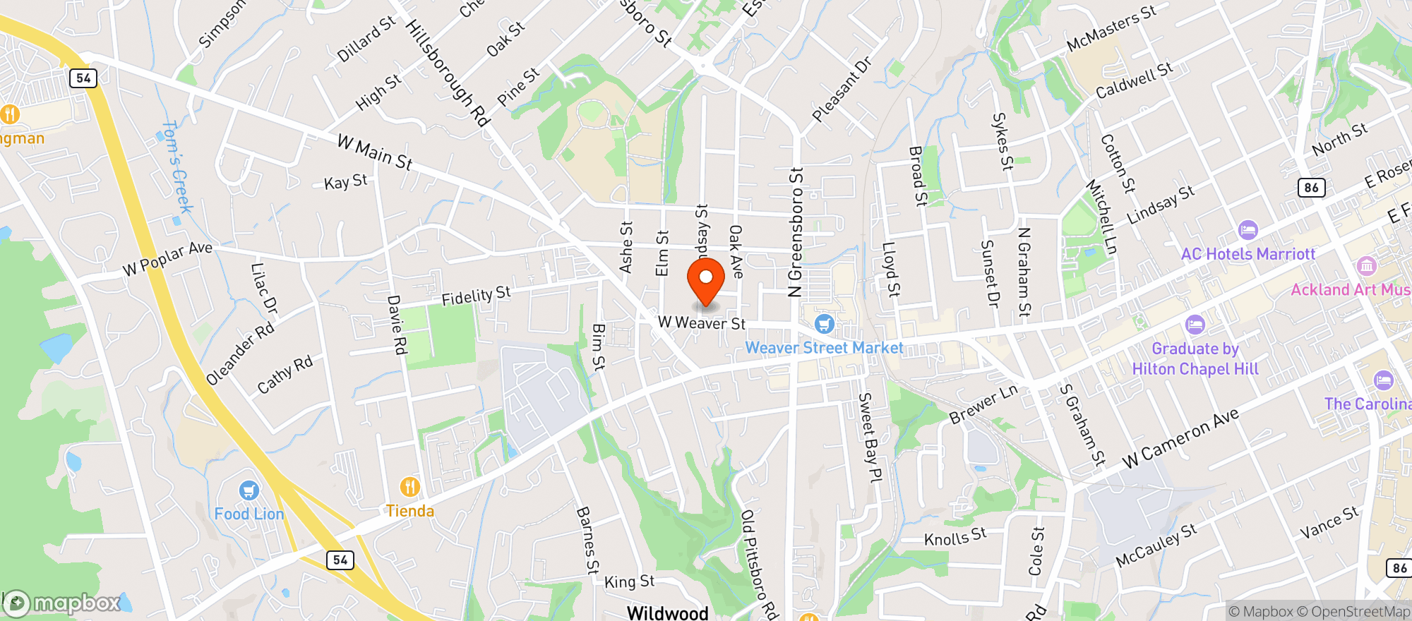 Map showing Monarch Brow & Facial Studio