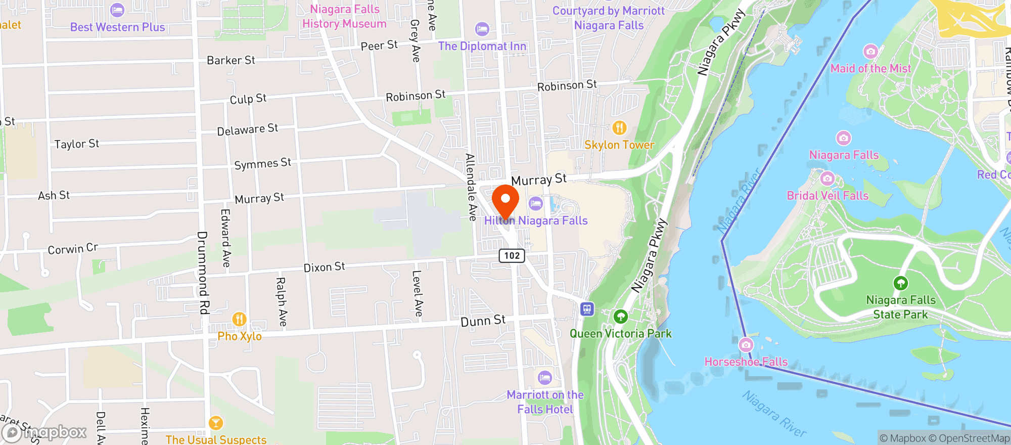 Map showing Taco 'N' Tequila