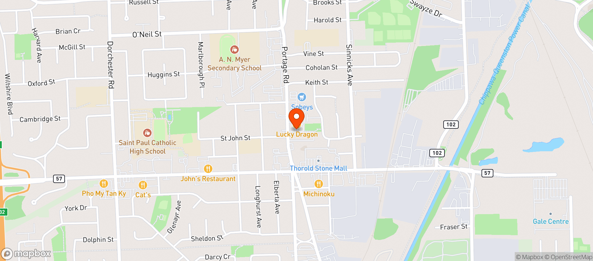 Map showing Sobeys