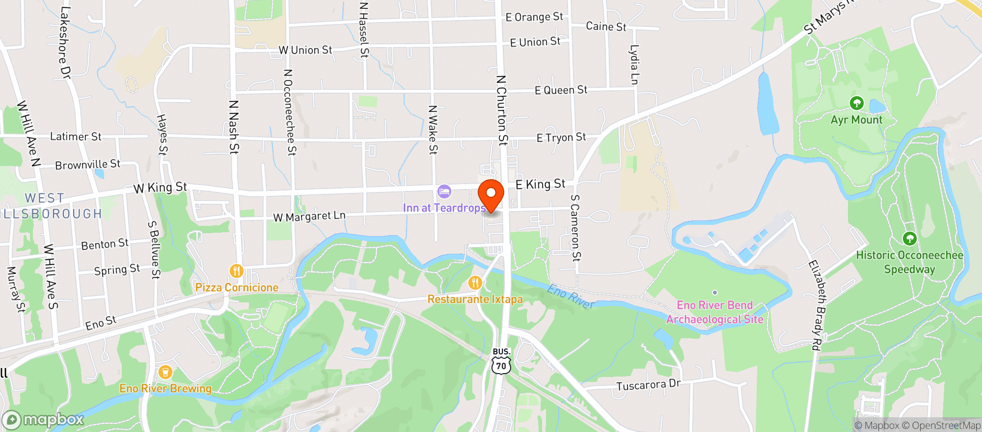 Map showing The Rookery