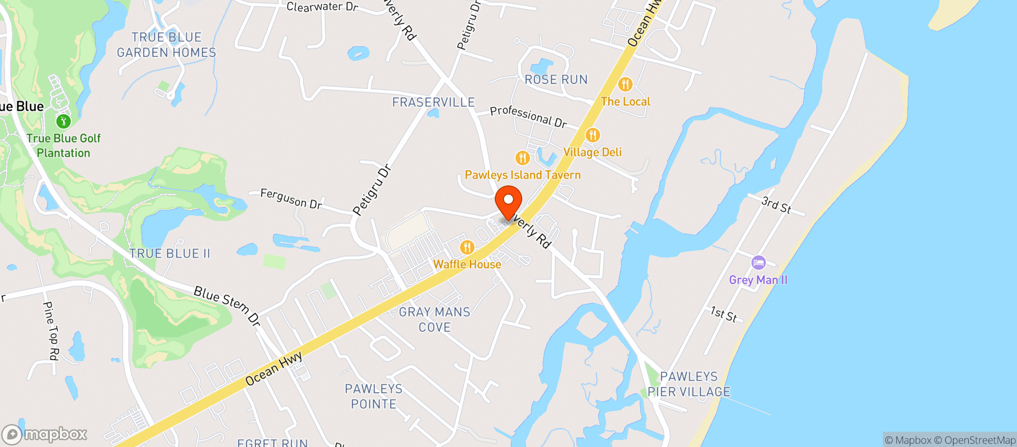 Map showing CIRCLE K #3058 (MYR)