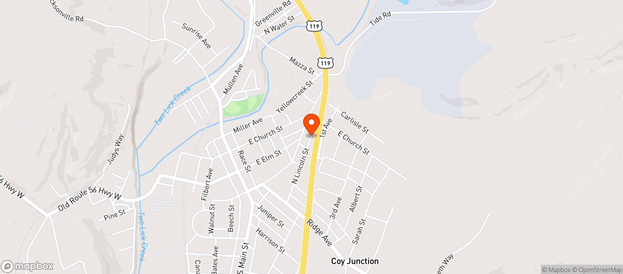 Map showing Mistretta Dist Co