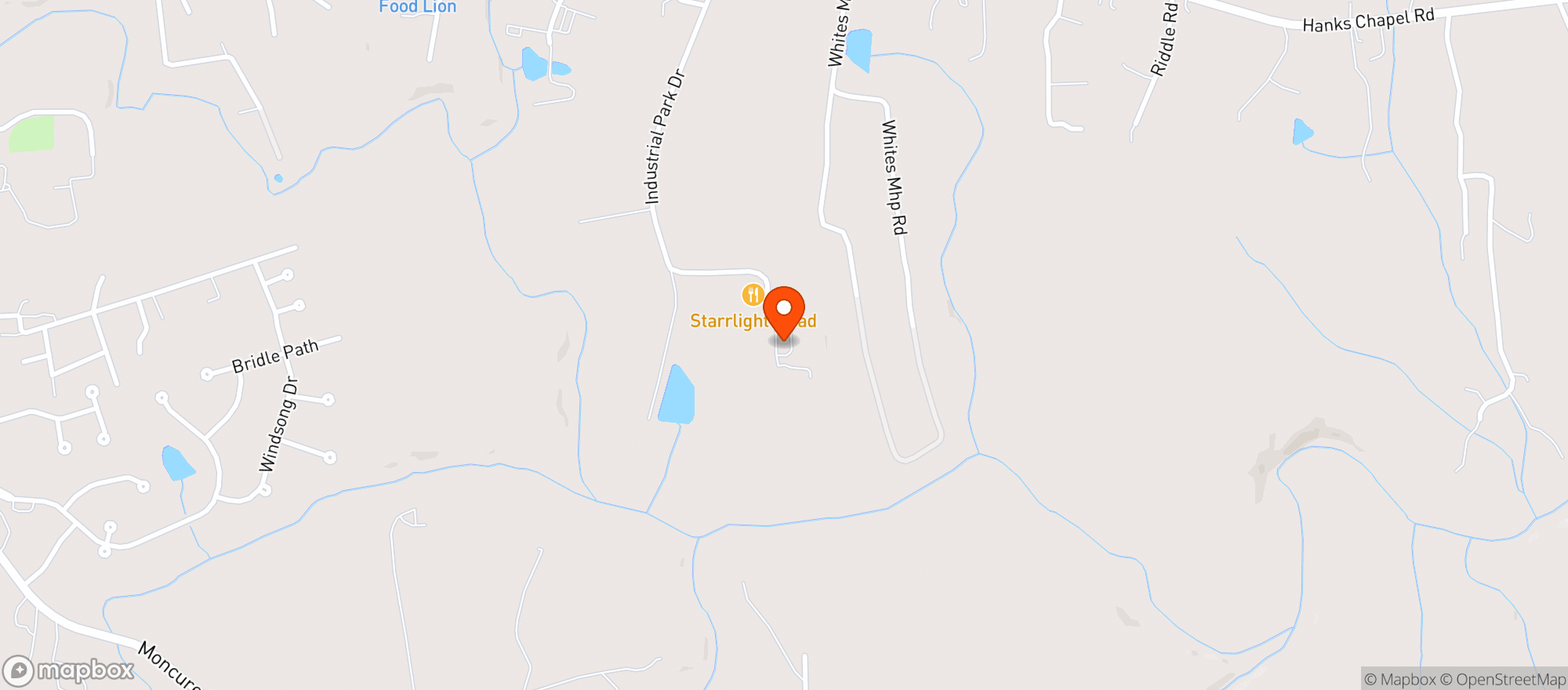 Map showing Carolina Hemp Tours