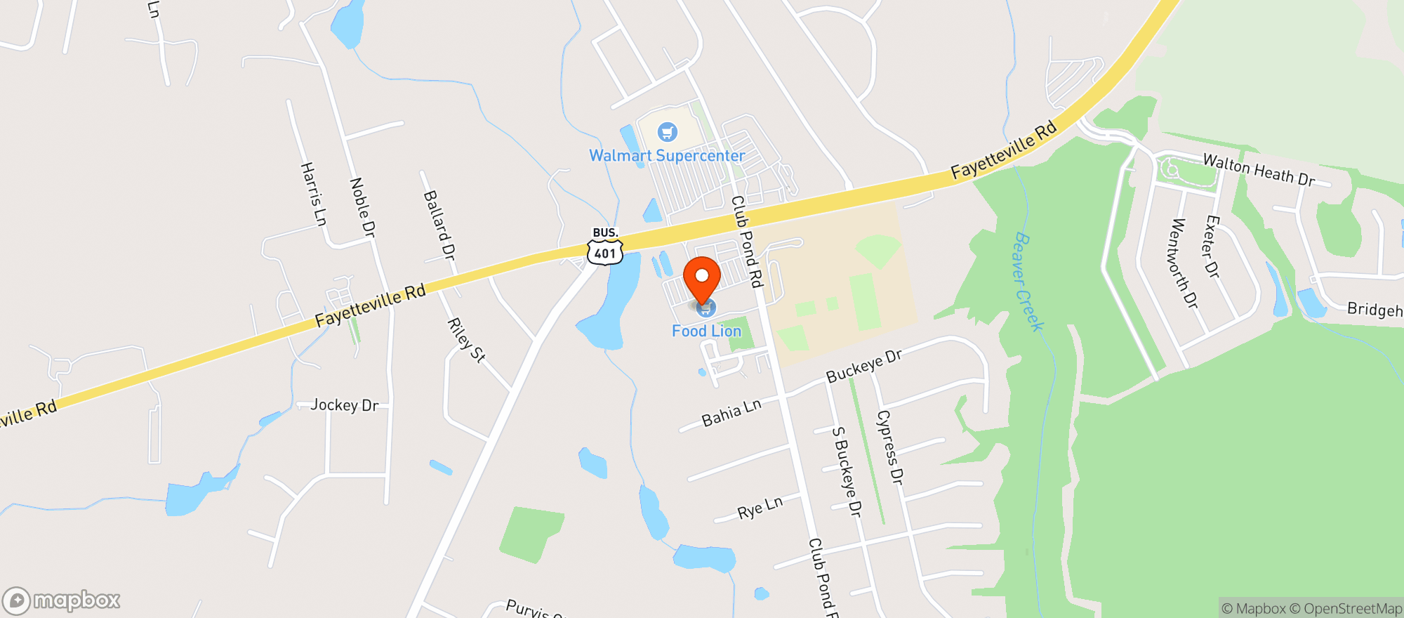 Map showing Food Lion