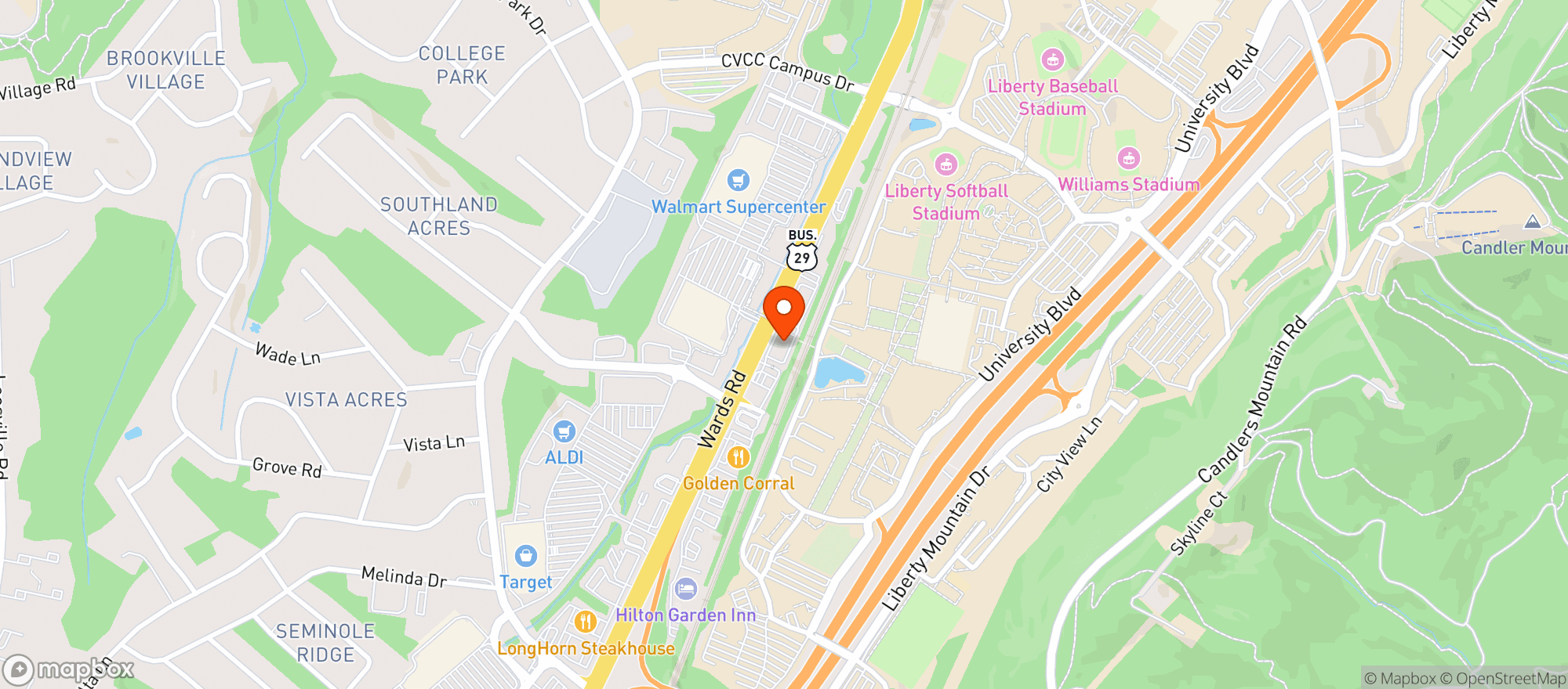 Map showing Vitamin Shoppe - Lynchburg