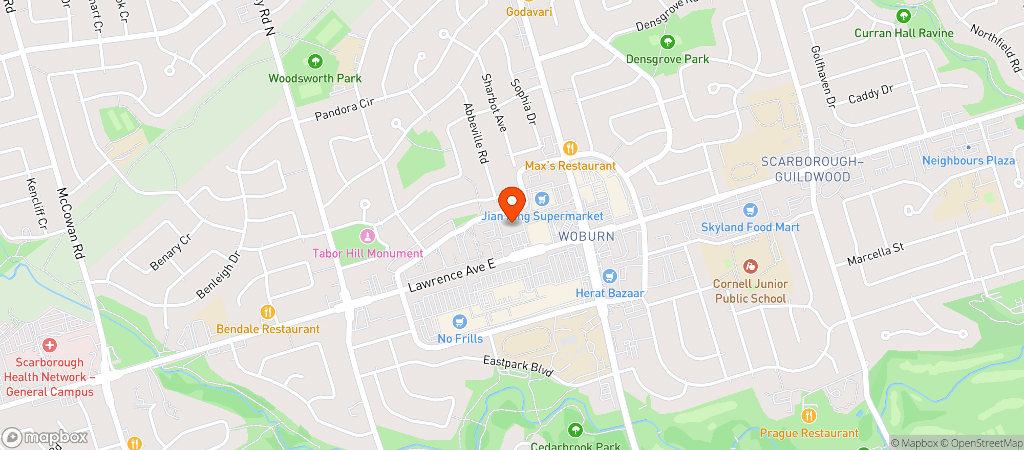 Map showing Healthy Planet - Scar (Lawrence)