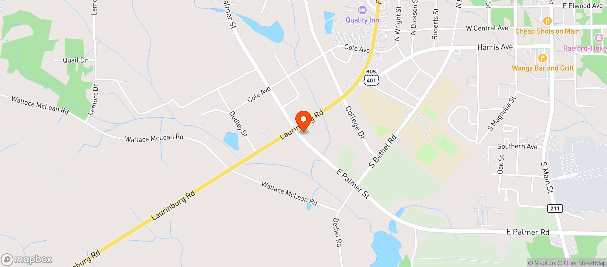 Map showing Fast Mart 12
