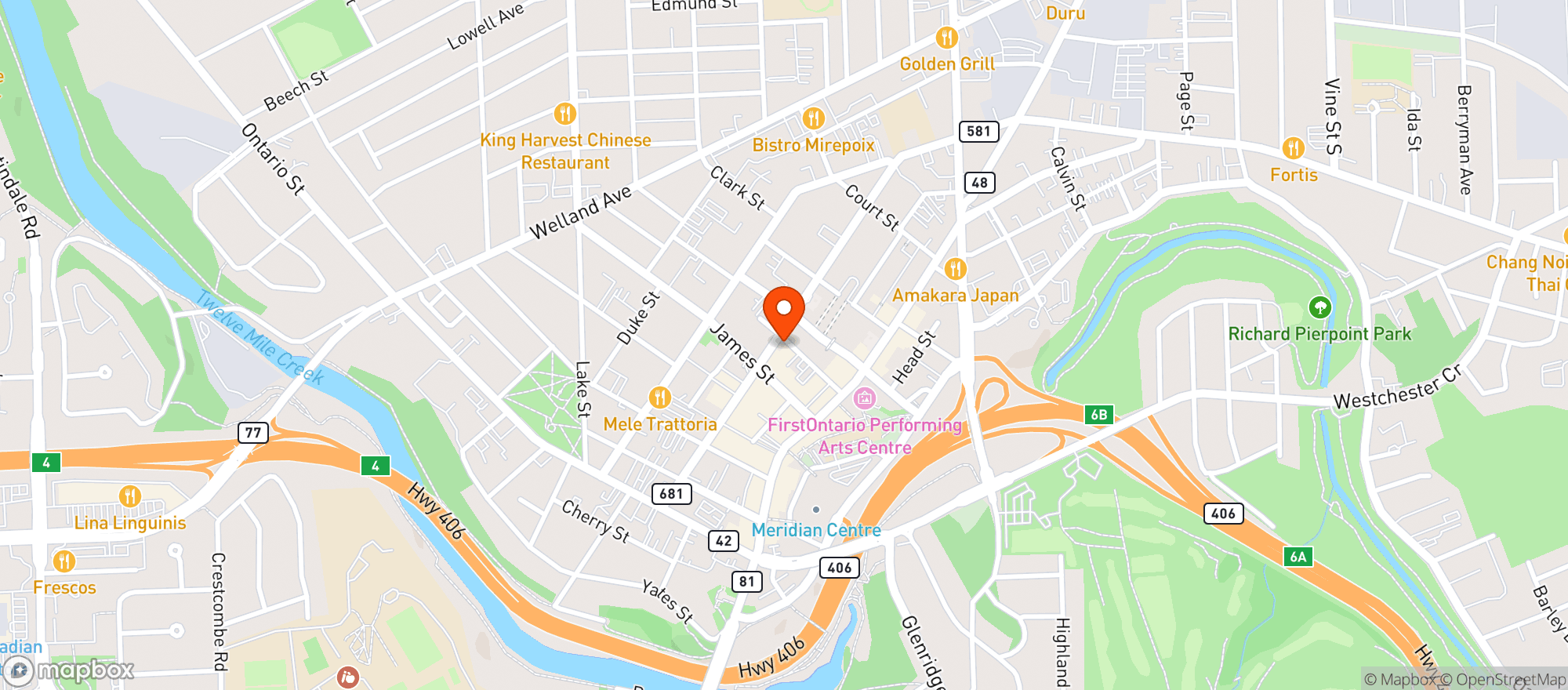 Map showing Trust Beer Bar