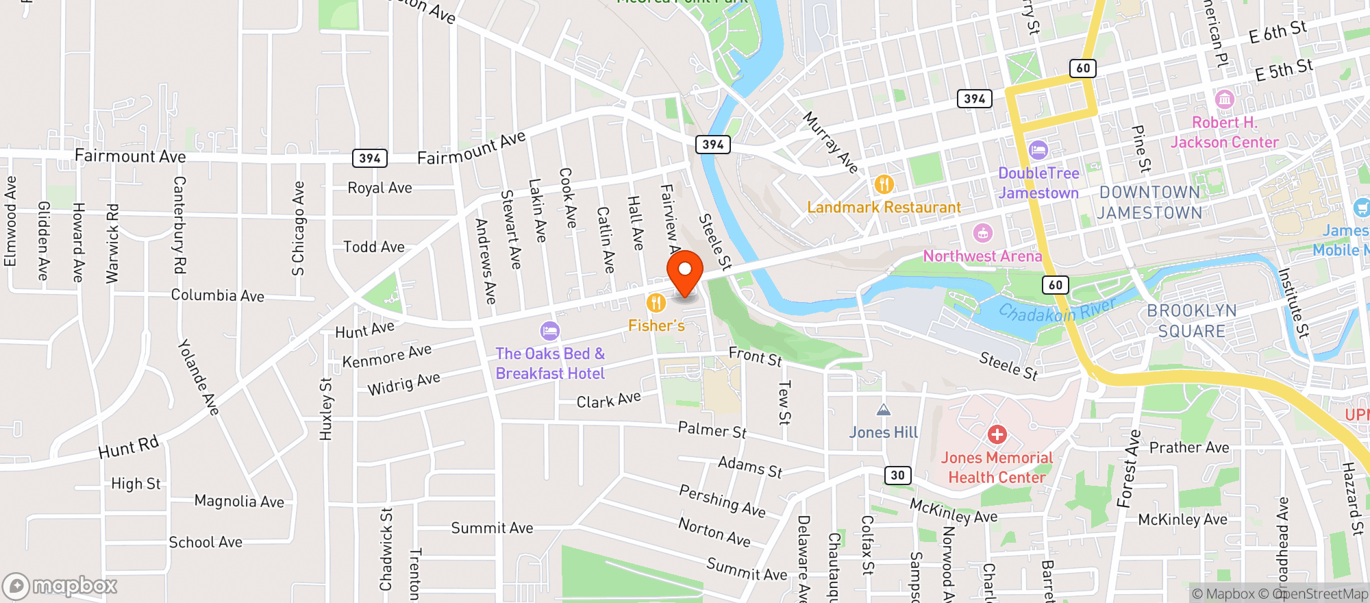 Map showing Yeti Vape