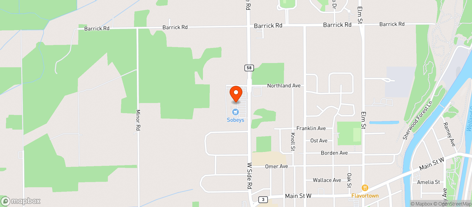 Map showing Sobeys