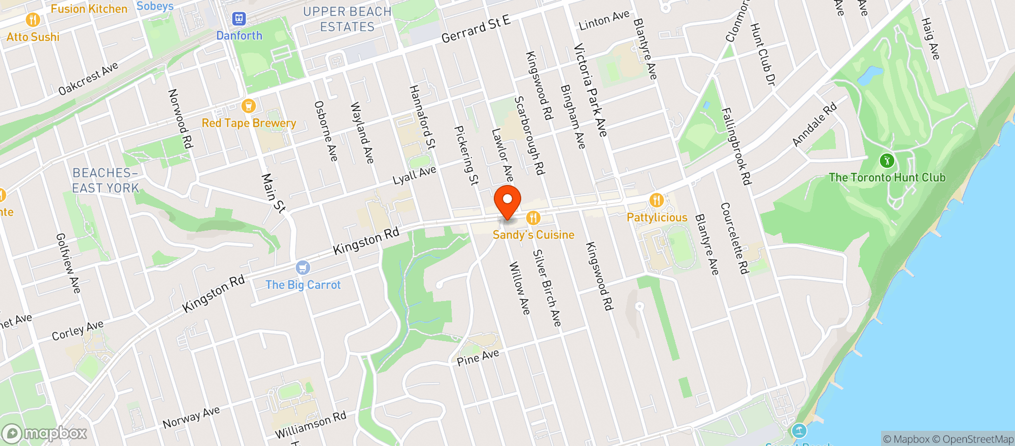 Map showing Naturally Yours Natyo