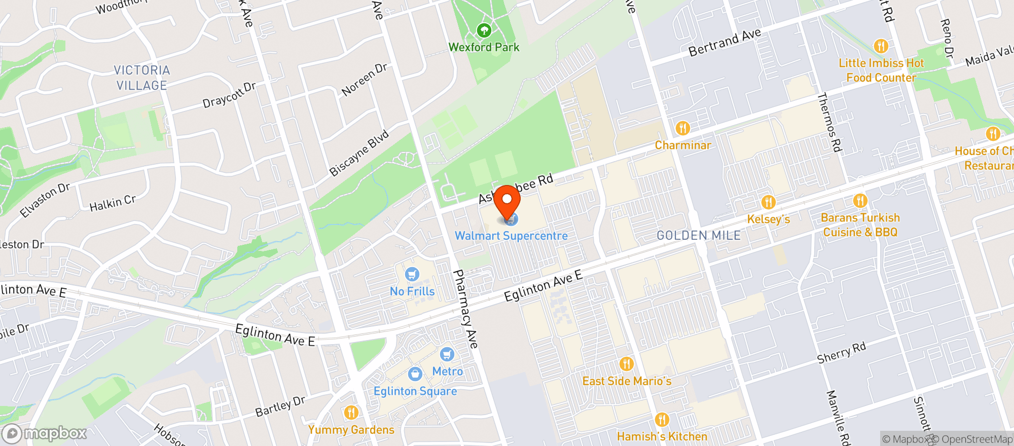 Map showing Lcbo 195
